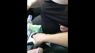 BBW Wife blowjob in car