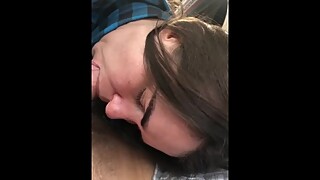 Hotwife Serena Cream Sucks cock in car for ride home. 1 mil view teaser