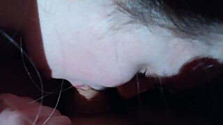 Girlfriend gives me a blowjob