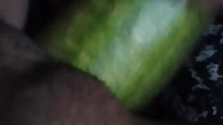 Pinay girlfriend use cucumber to tease me