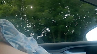 tits out passing a truck