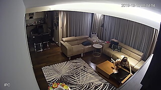 Polish wife wipes the floor