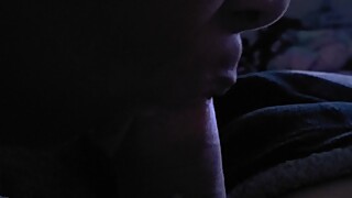GF gave me a slow sensual bj for the night
