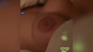 Great boobs on bed at periscope