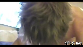 Wicked legal age teenager stretches her fuckholes on the point of ripping