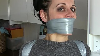 Housewife tied and gagged