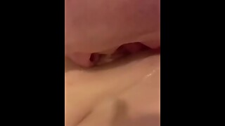 My husband eats his own cum when told to from his wifeâ€™s cream filled pussy